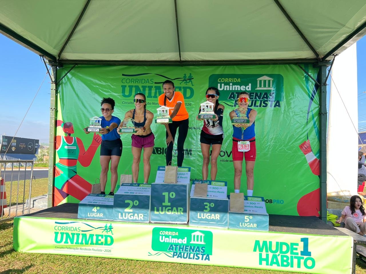 Pódio feminino 5km