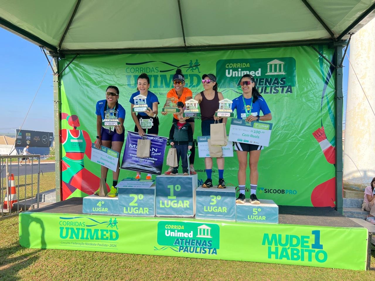 Pódio feminino 5km